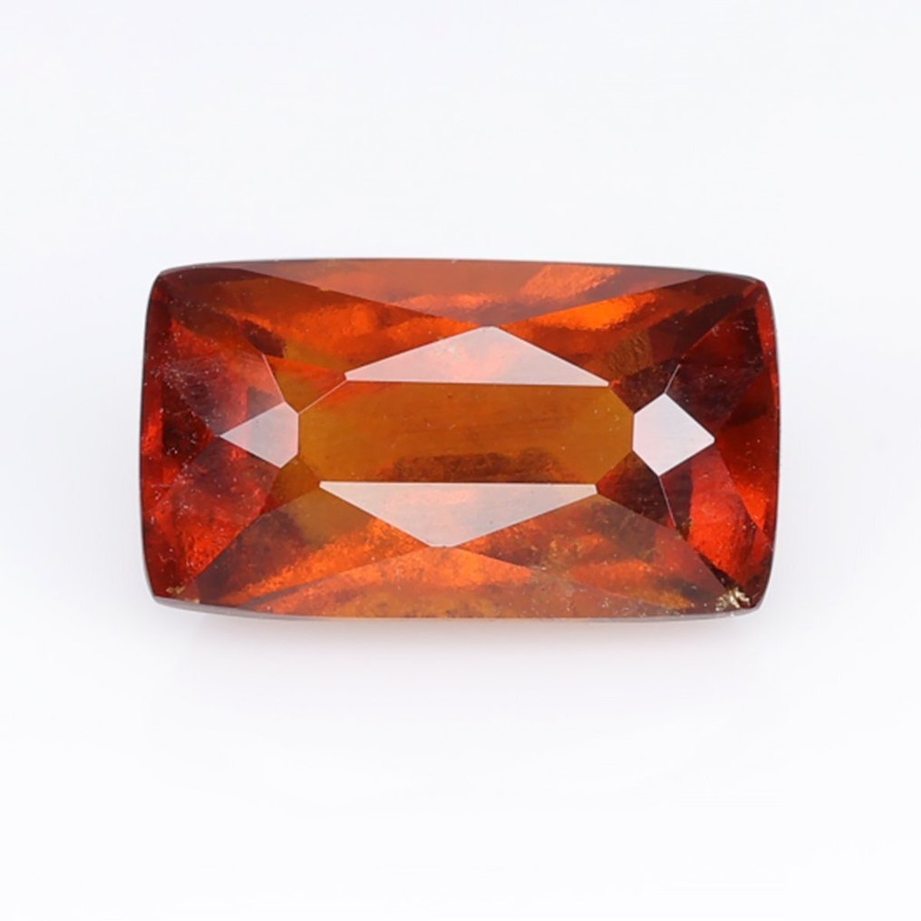 1 pcs (Fine Color Quality) - [ Vivid/deep Orange (Reddish)] Hessonite - 4.30 ct #1.2