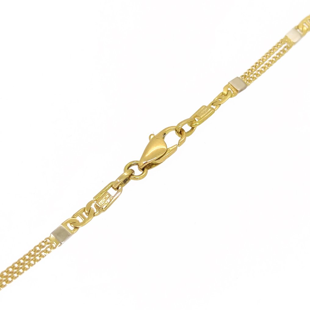 Halskette - 18 kt Gelbgold, Weißgold  #2.1