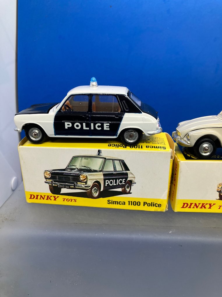 Dinky Toys 1:43 - Miniatura de carro - Peugeot 203, Simca 1100 Police, Citroën Dyane #1.2