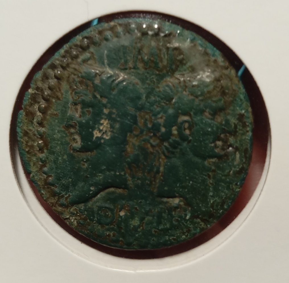 Galia, Nemausus. Augustus (27 p.n.e.-14 n.e.). Dupondius con Agrippa #2.1