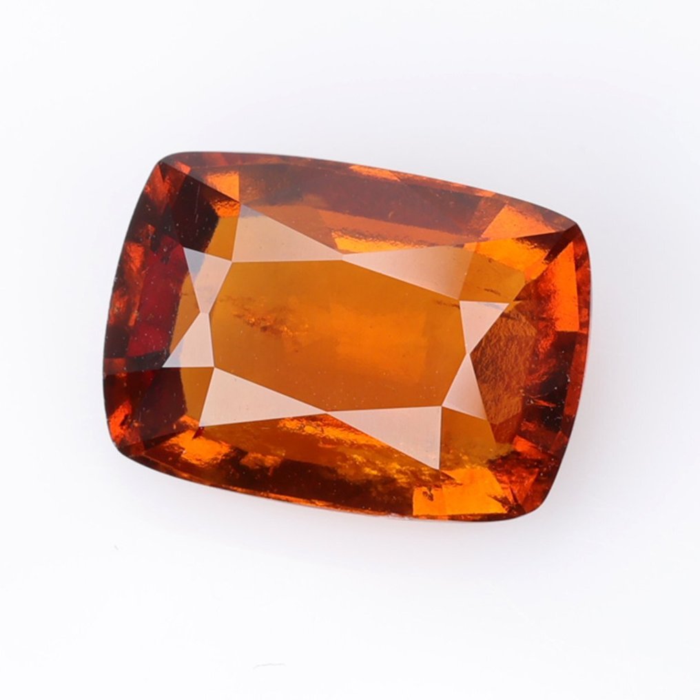 1 pcs (Fin farvekvalitet) - [Vivid Orange)] Hessonit - 5.32 ct #2.1