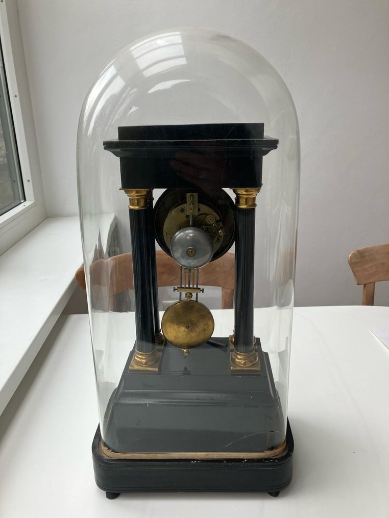 Zegar portykowy -   Drewno, Mosiądz - 1860-1870 #3.1