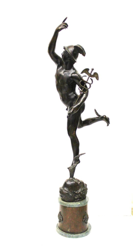 Skulptur, Mercurio alato - 130 cm - Bronse #1.1