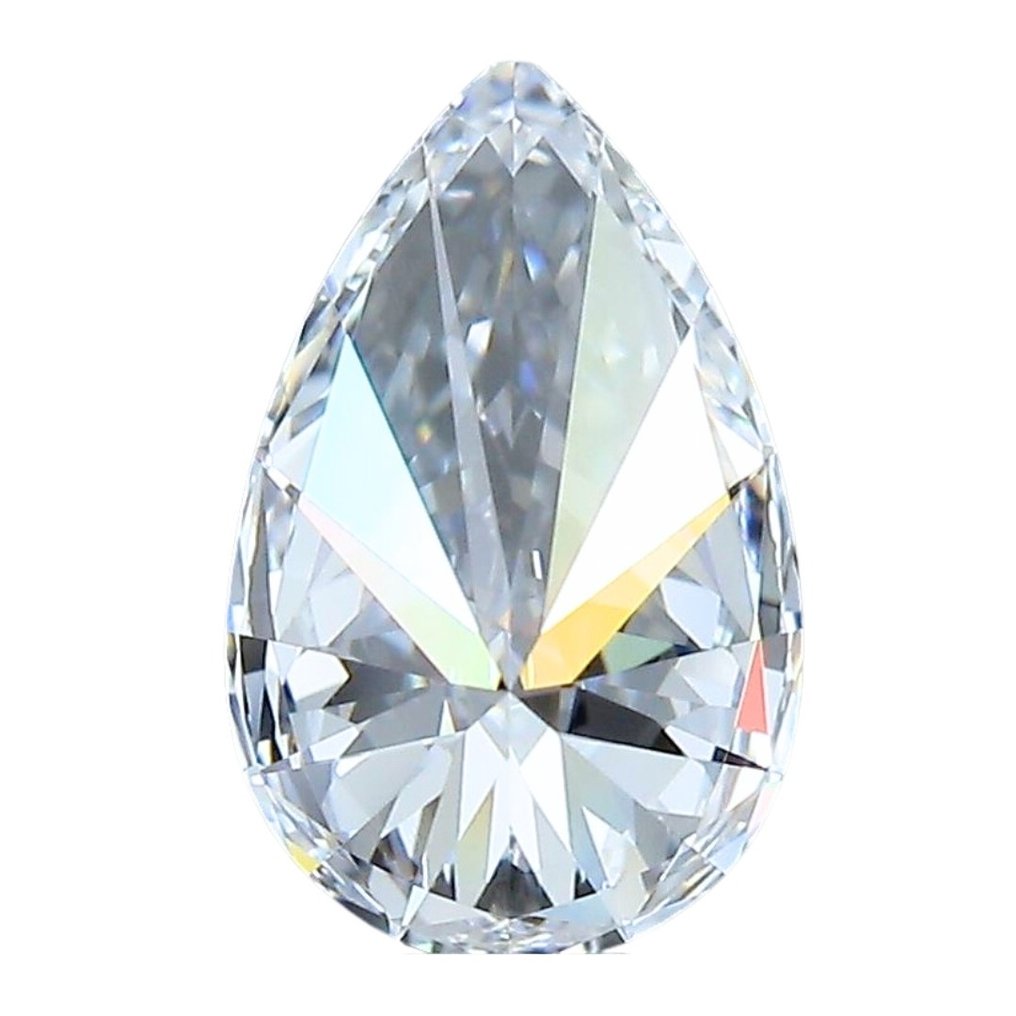 1 pcs Diamant - 1.01 ct - Briljant, Peer - D (kleurloos) - IF (intern zuiver) #3.2