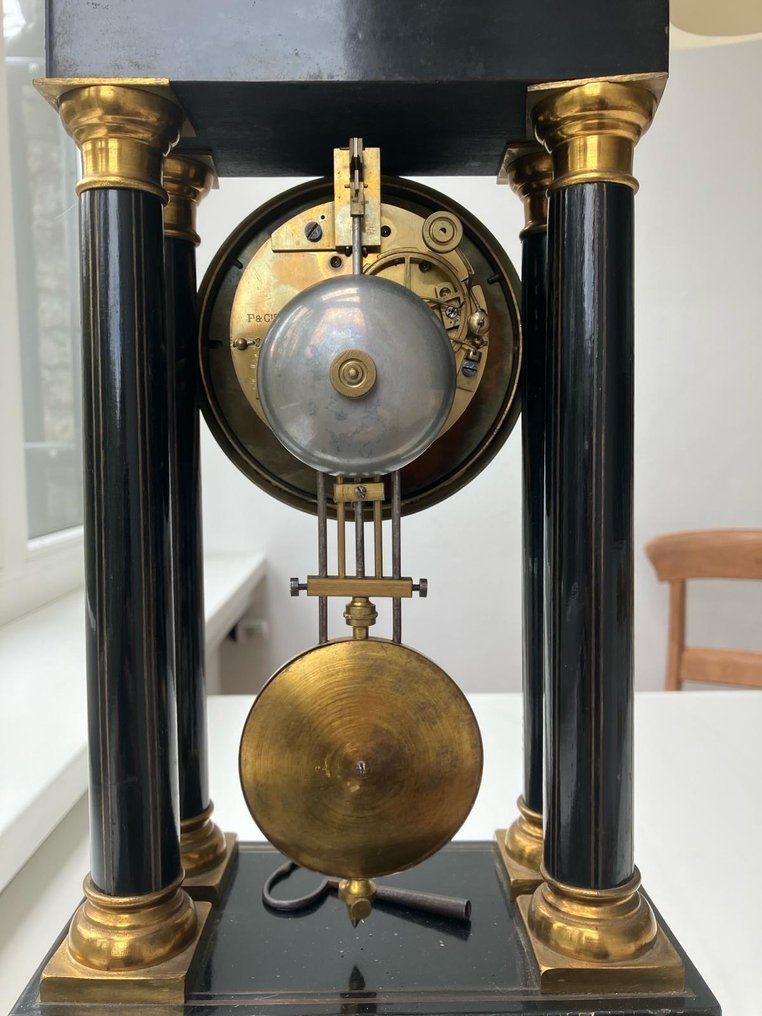 Zegar portykowy -   Drewno, Mosiądz - 1860-1870 #1.2