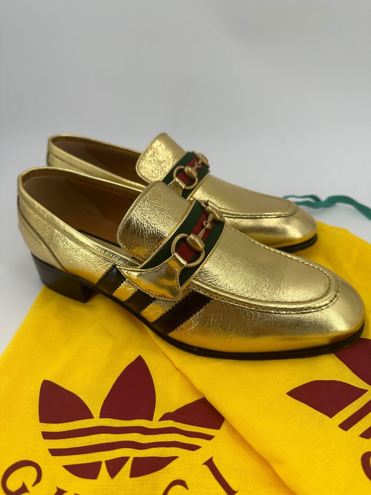 Yellow gucci slippers best sale