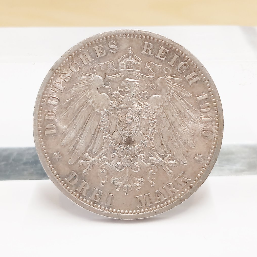 德国，萨克森-魏玛-艾森纳赫. 3 Mark 1910 #1.2