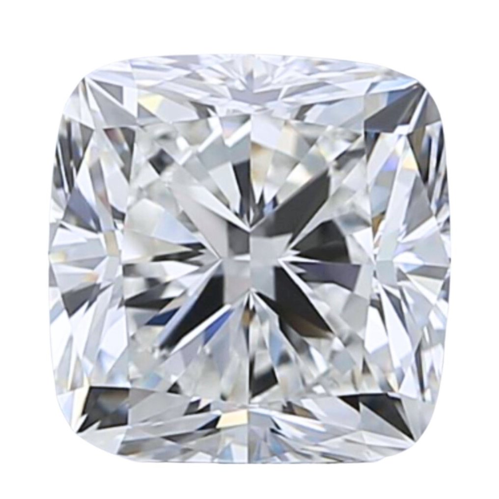 1 pcs Diamant  (Naturlig)  - 3.51 ct - Firkant - D (fargeløs) - IF - Det internasjonale gemologiske institutt (IGI) #1.1