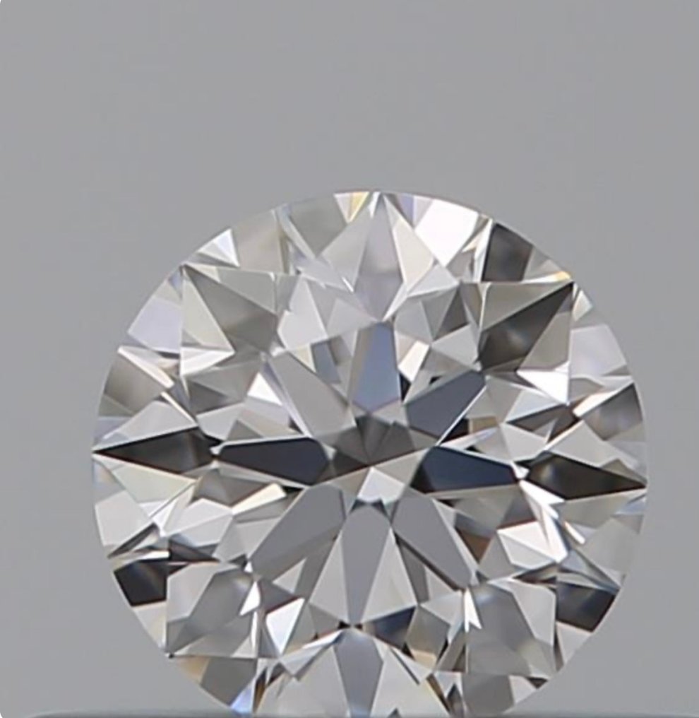 Diamante - 0.55 ct - Brillante, Rotondo - D (incolore) - VVS2, Ex Ex Ex None, Type IIa #1.1