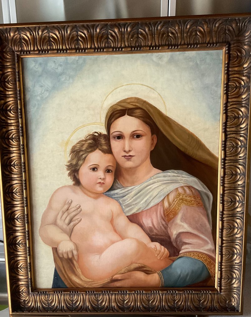 Scuola italiana (XX), da Raffaello Sanzio - Madonna con Bambino #1.2