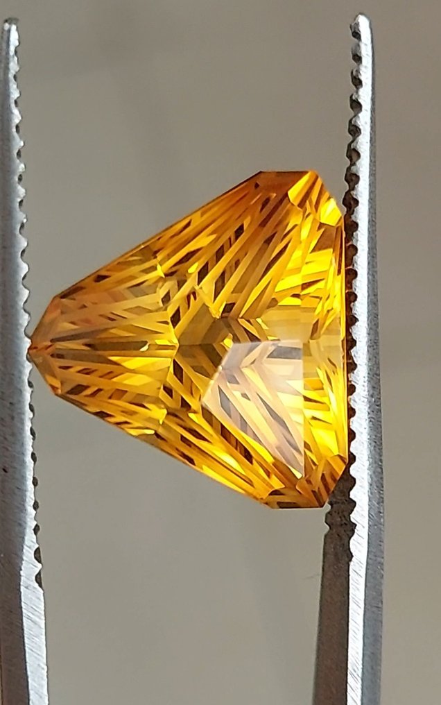 黄水晶  - 7.48 ct - 西班牙宝石学院（IGE） #1.2