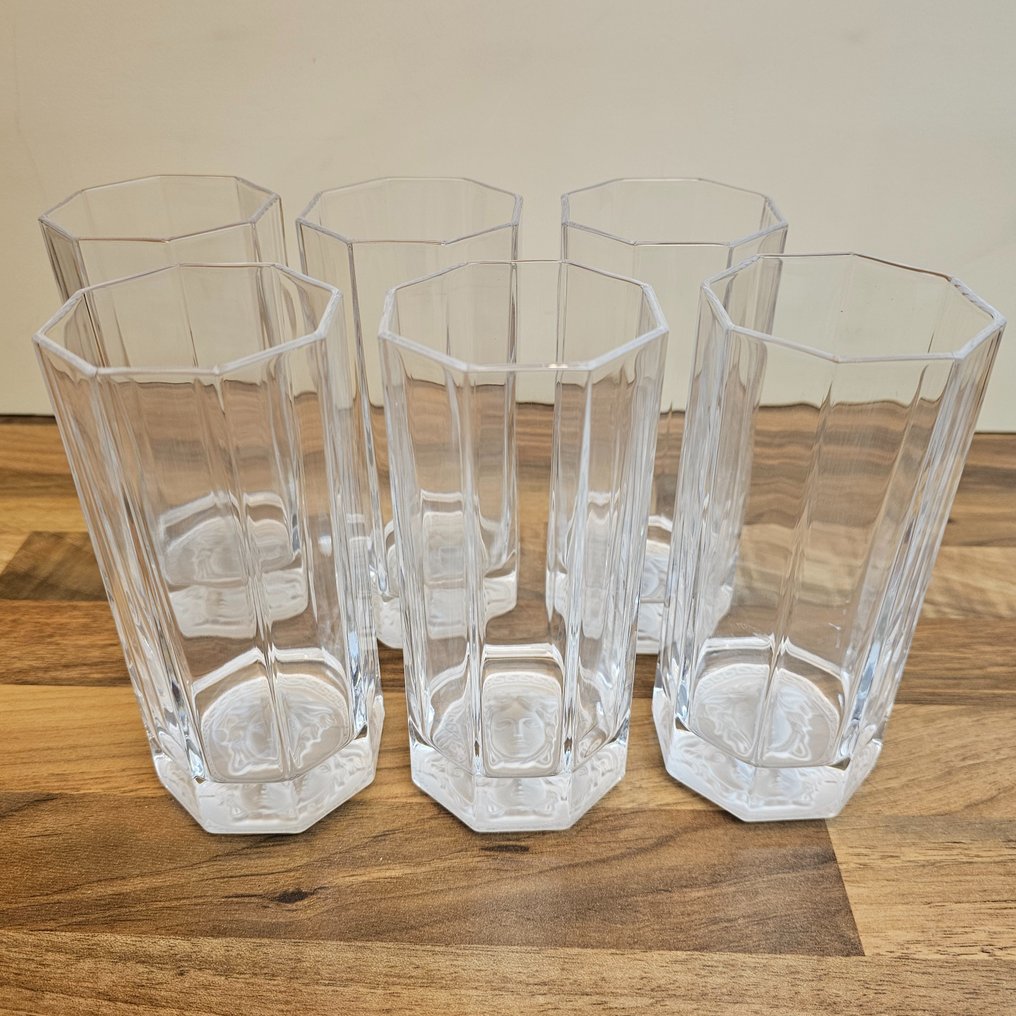 Rosenthal meets Versache - Trinkglas (6) - Medusa Lumiere Haze - Glas #1.1