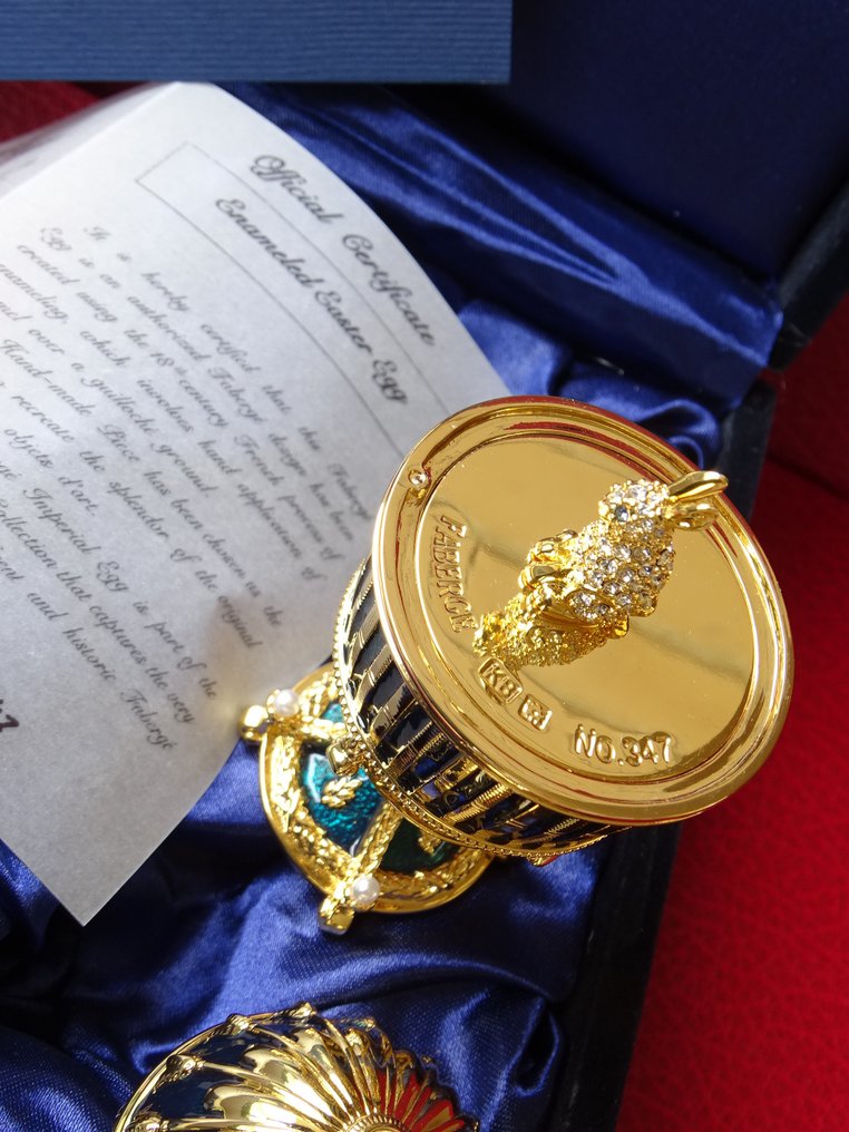 小雕像 - House of Fabergé - Imperial Egg - Original box included- Fabergé style - Certificate of Authenticity -  #2.2