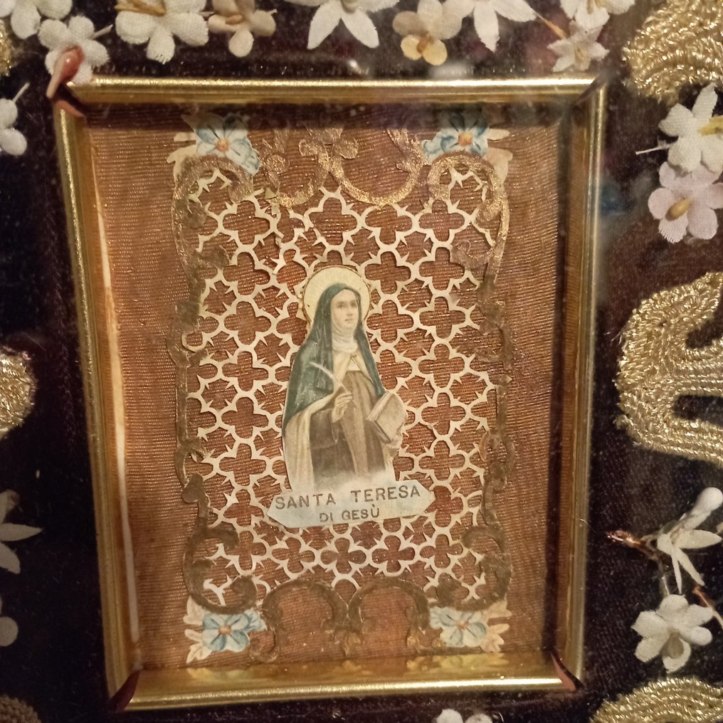  聖物 - 紙、織物。 - 1900-1910  #2.1