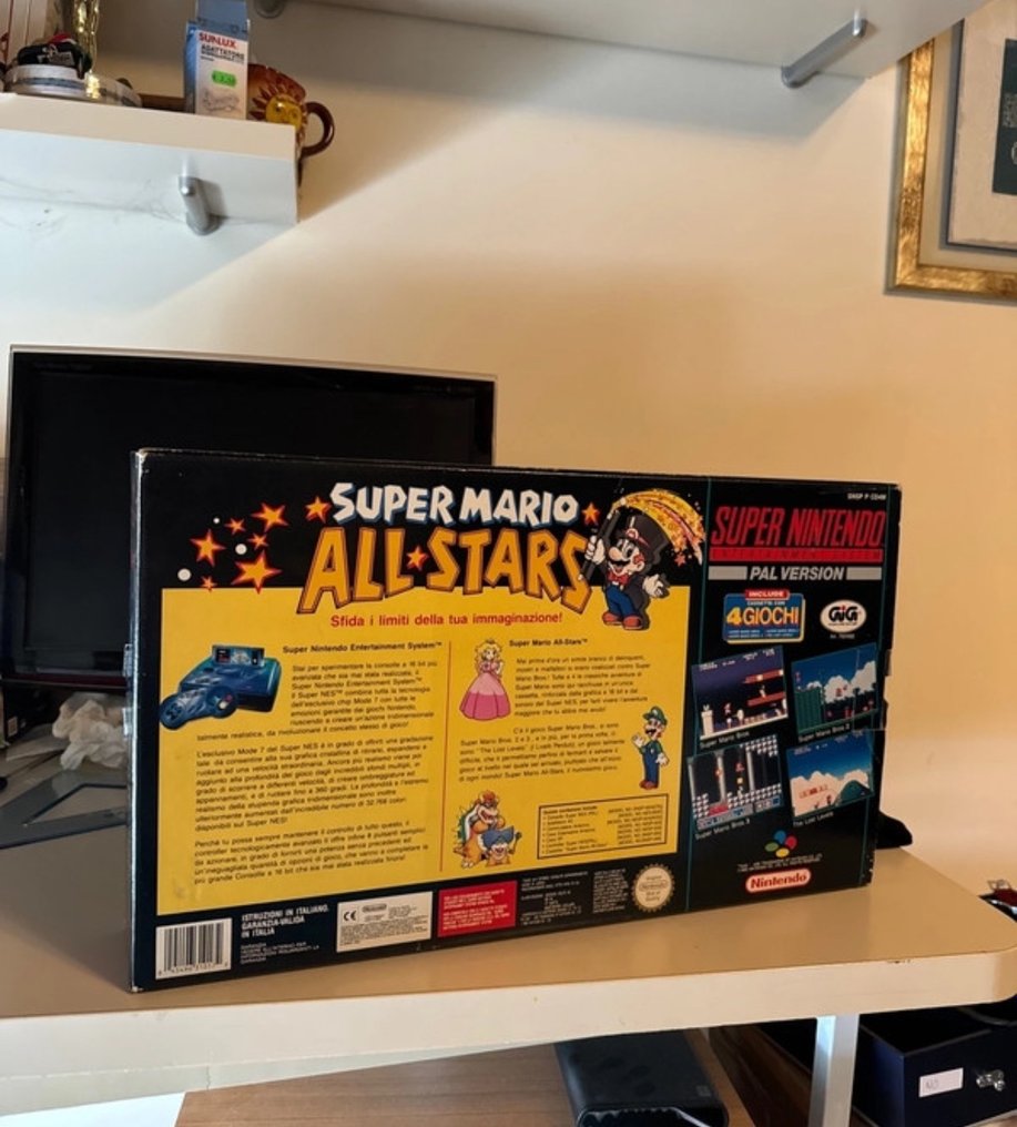 Nintendo - Super Nintendo SNES GIG Edition Super Mario All Stars - complete - manuals sealed - box perfect - Consolă jocuri video - În cutia originală #2.1