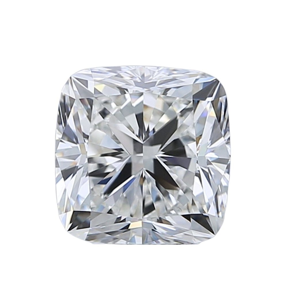 1 pcs Diamant  (Naturlig)  - 3.51 ct - Firkant - D (fargeløs) - IF - Det internasjonale gemologiske institutt (IGI) #3.1