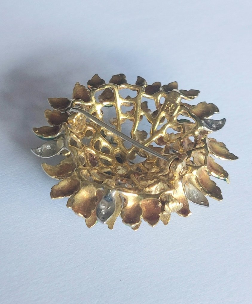 Broche - 18 carats Or jaune #1.2