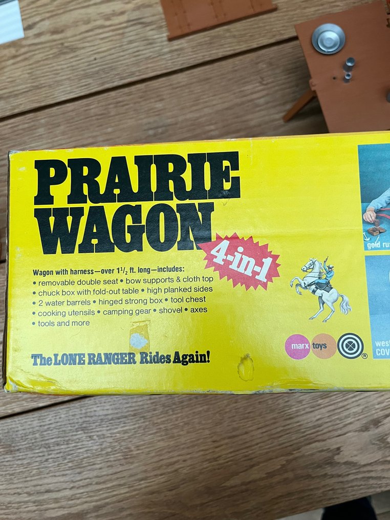 Marx Toys  - Veículo de brincar The Lone Ranger Prarie Wagon - 1970-1980 - Holanda #2.1