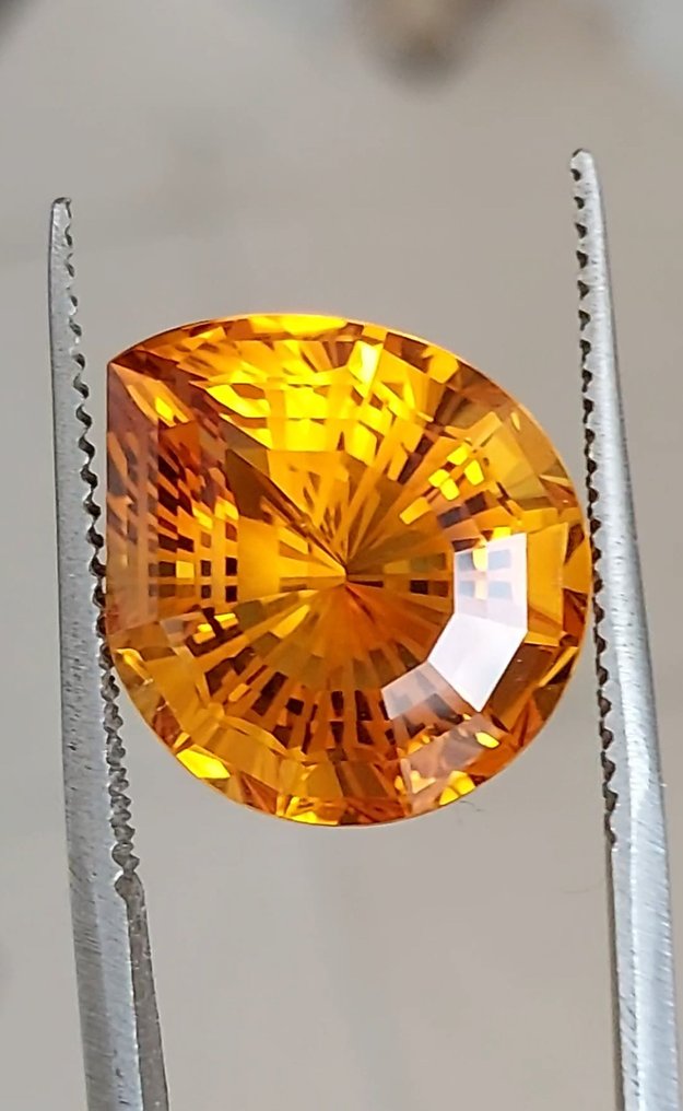 黄水晶  - 14.76 ct - 西班牙宝石学院（IGE） #1.2
