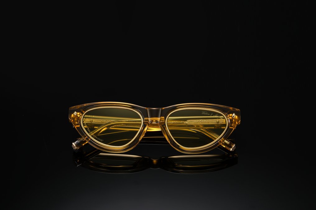 Handmade - Walton & Mortimer No.21 "The Widowmaker" Unit 23/99 "Gold Champagne" - Sunglasses #2.1