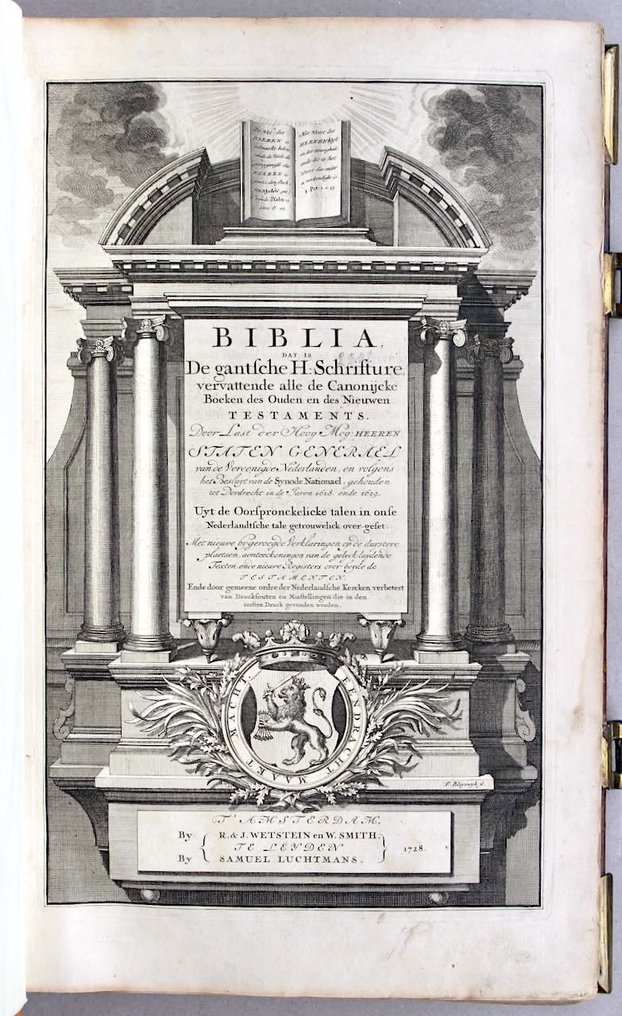 Statenbijbel - Biblia; Dat is: de gantsche H. Schrifture [...] - 1728 #2.1