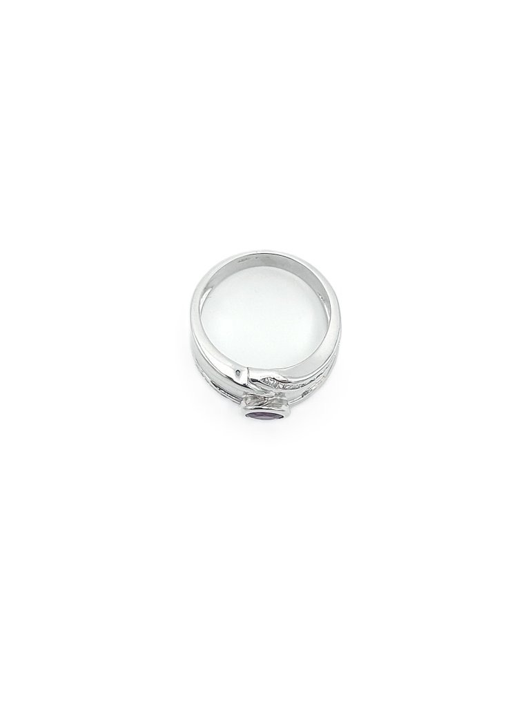 Recarlo - Ring - 18 kt Vittguld -  0.27ct. tw. Rubin - Diamant #2.2