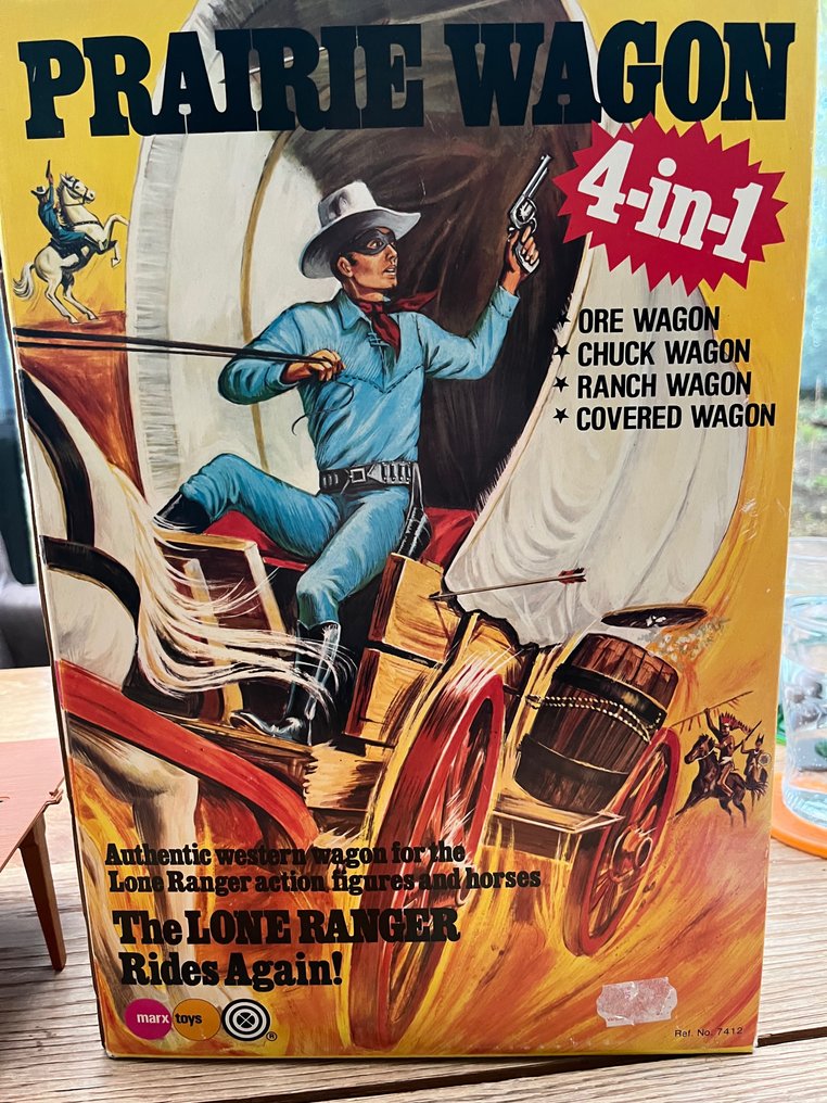 Marx Toys  - Pojazd zabawkowy The Lone Ranger Prarie Wagon - 1970-1980 - Holandia #1.1