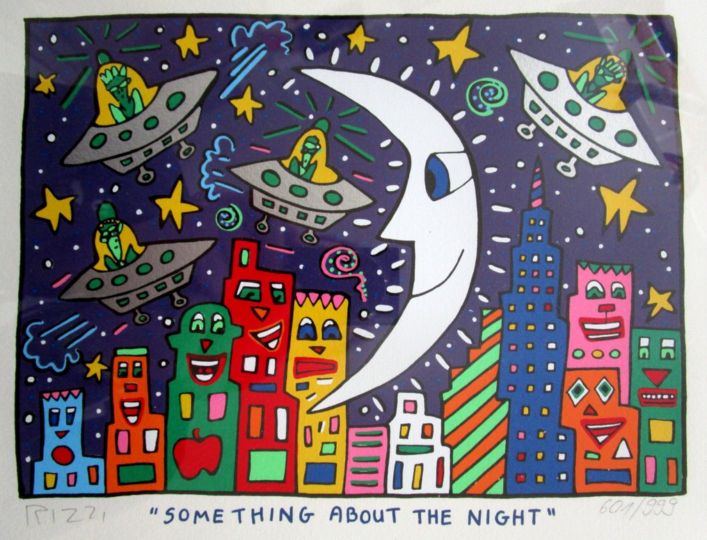 James Rizzi (1950-2011) - Something About The Night #1.1