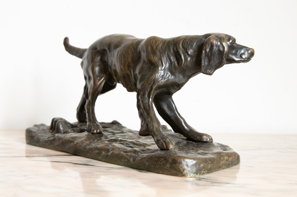 Naar Pierre-Jules Mêne - Figurine - setter - Bronze #2.1