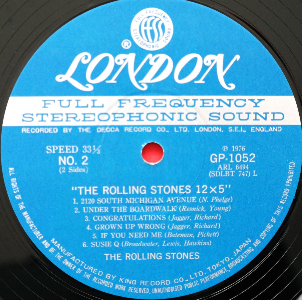Rolling Stones - 12 X 5/ Great Japan Release With OBI - LP - Mono, Pressage japonais - 1976 #3.3