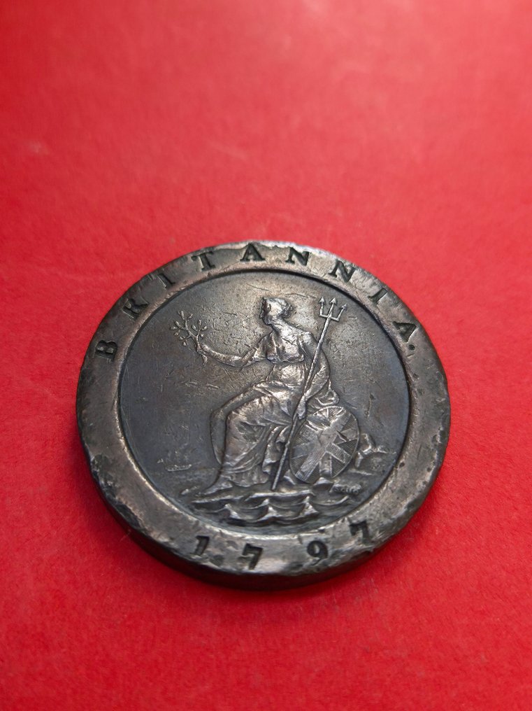 Grã-Bretanha. Jorge III (1760-1820). "Cartwheel" Two Pence 1797 #1.2