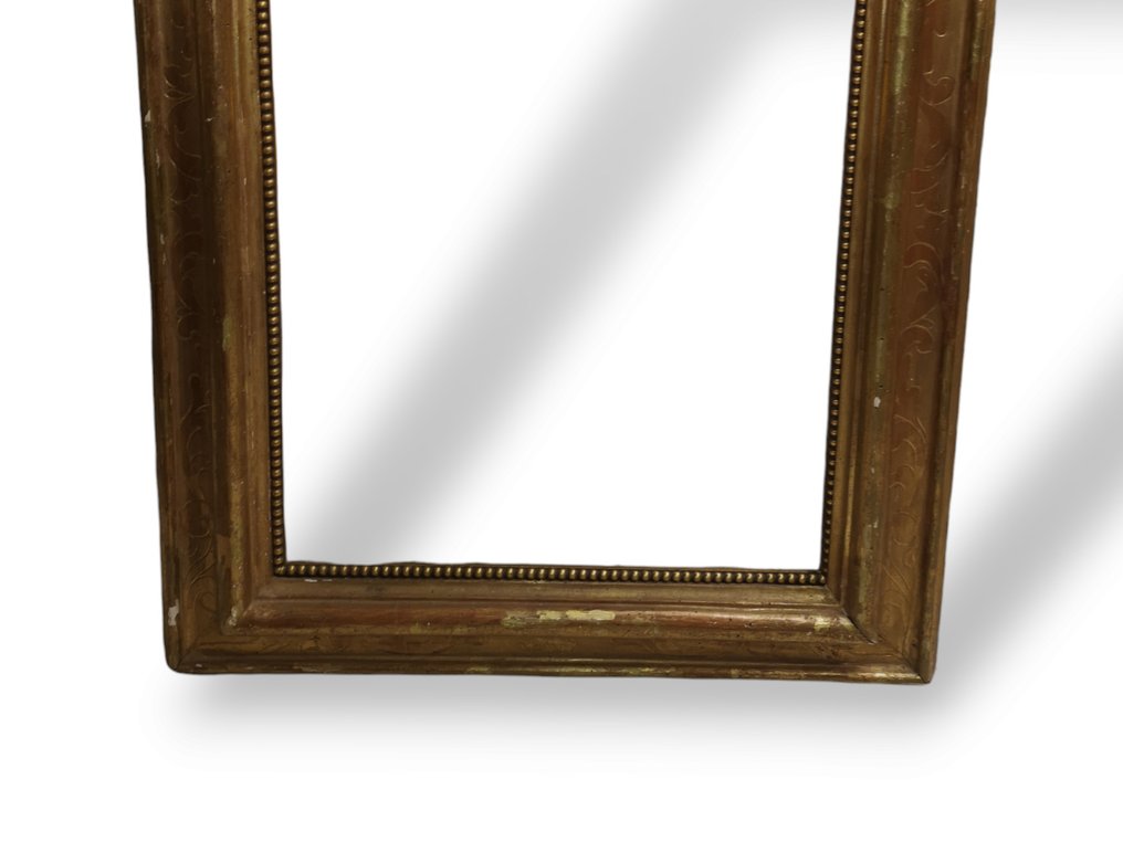 Frame- Florentine pyrographed  - Wood, Pure gold #2.1