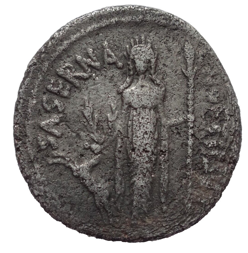 République romaine. L. Hostilius Saserna, 48 av. J.-C.. Denarius Rome mint. #1.2