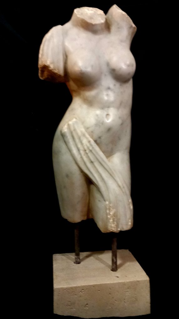 Busto, Nudo femminile stile neoclassico - 107 cm - Mármore #1.1