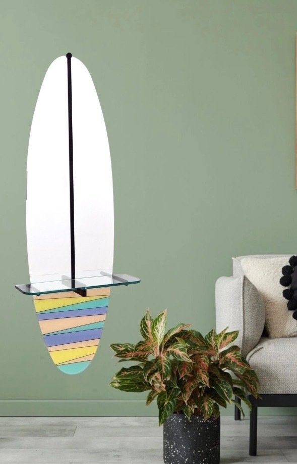 Lustro- Deska surfingowa 170 cm  - Drewno, Kryształ #1.2