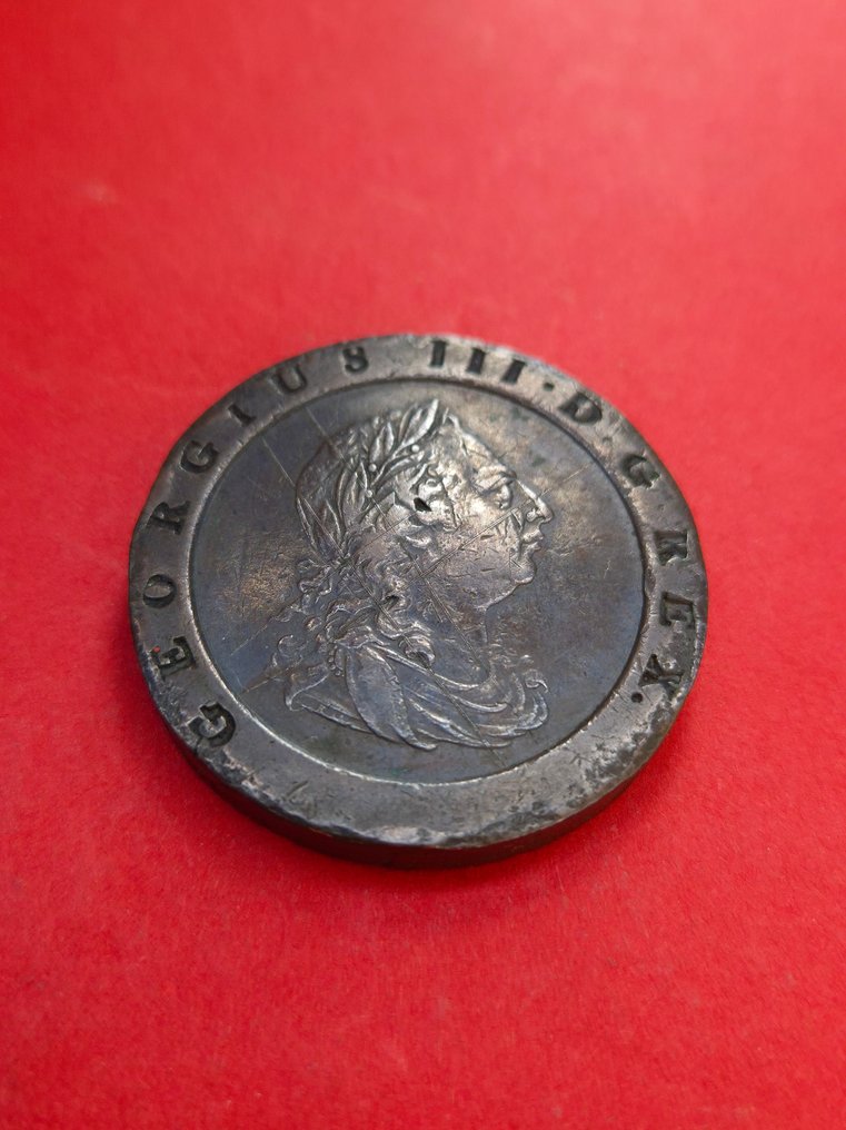 Grã-Bretanha. Jorge III (1760-1820). "Cartwheel" Two Pence 1797 #2.1