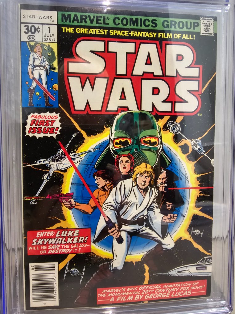 Star Wars - #1 - Conserved - 1 Graded comic - Första upplagan - 1977 - CGC 9.8 #1.2