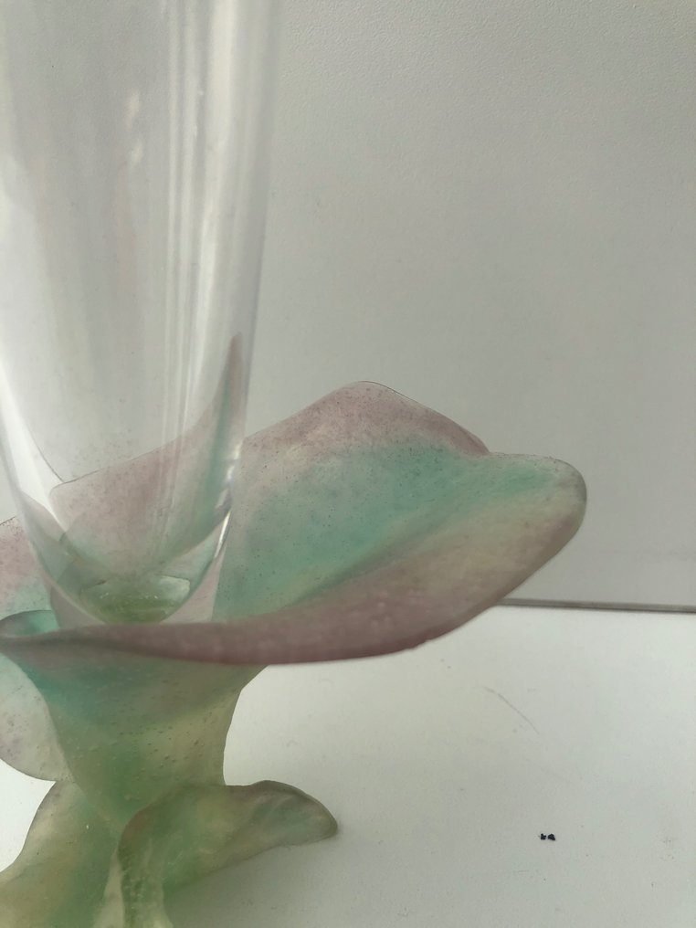 Daum - Vase -  Arum  - Crystal, Pate de verre #2.1