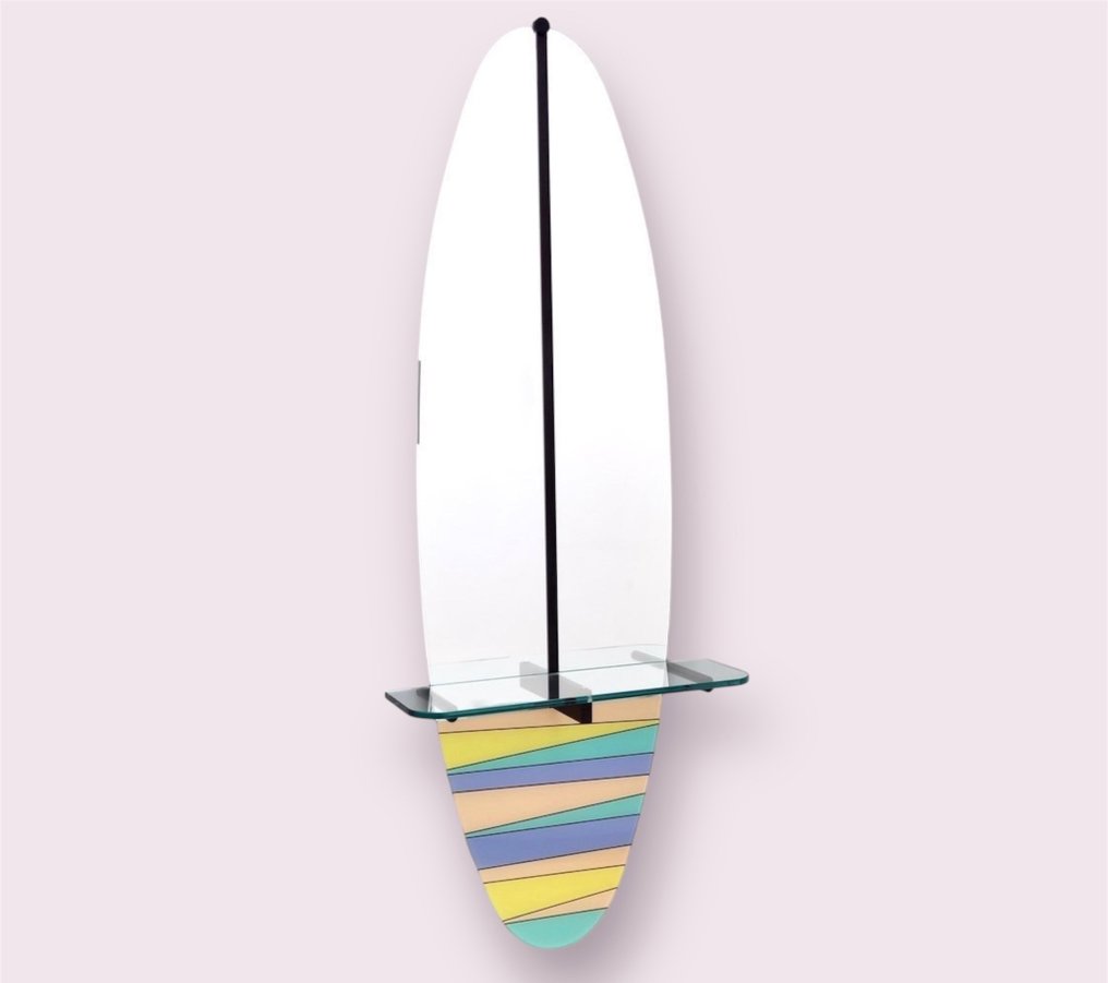 Miroir- Planche de surf 170 cm  - Bois, Cristal #2.1