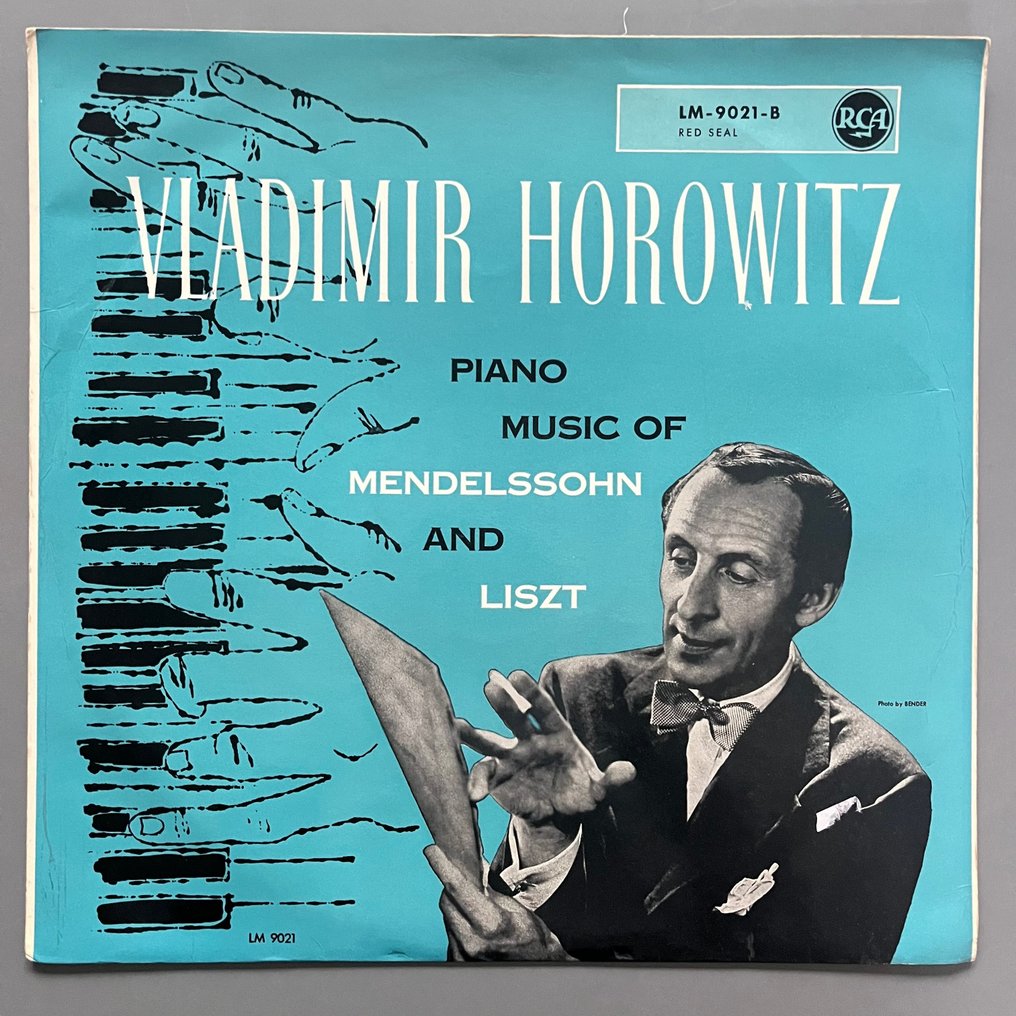 Vladimir Horowitz - Piano Misic of Mendelssohn and Liszt (Warhol cover, 1st German pressing) - Vinylschallplatte - Erstpressung - 1954 #1.1