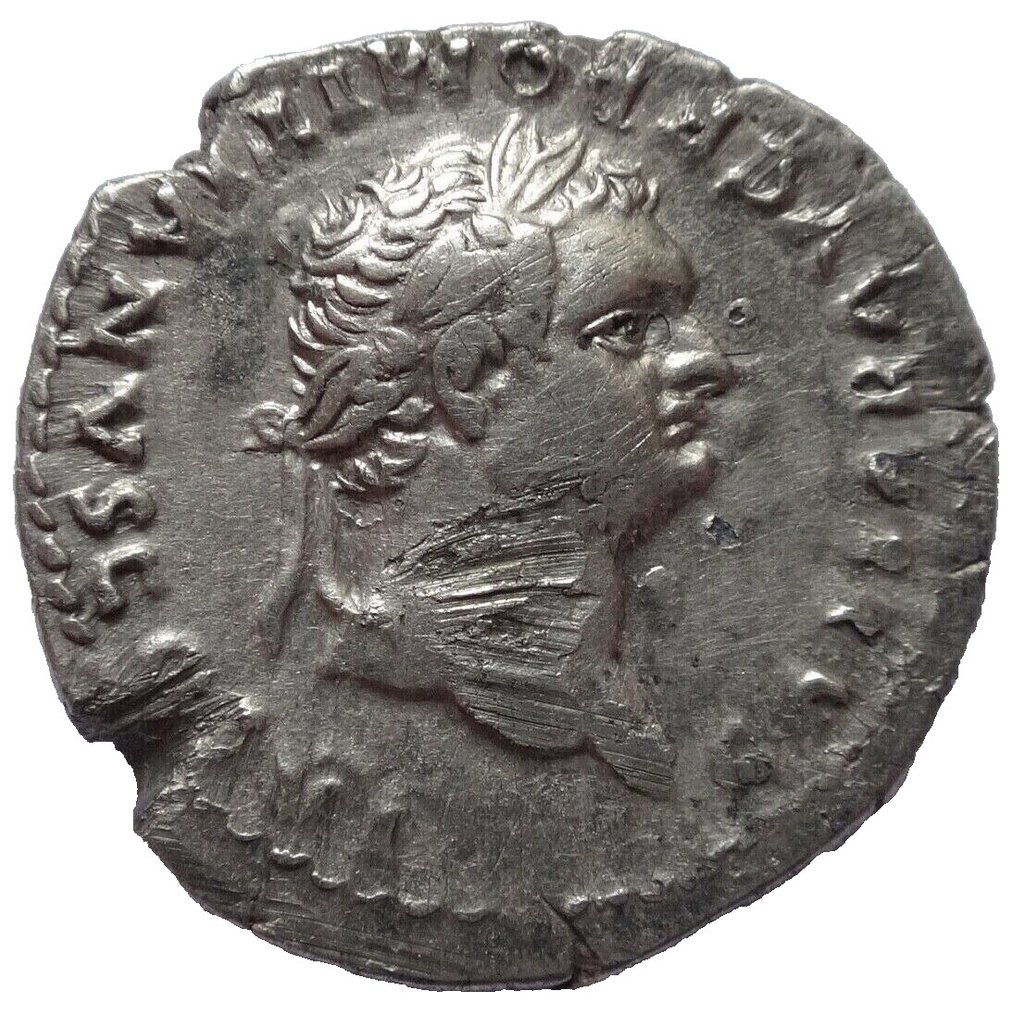 Romeinse Rijk. Domitian, as Caesar, 69-81.. Denarius #1.2
