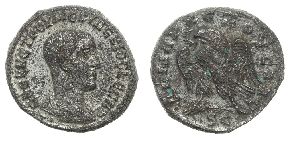 Roman Empire (Provincial), Syria. Seleucis & Pieria. Herennius Etruscus (AD 251). Tetradrachm (26mm; 10.49g; 5h). Antiochia ad Orontem, 5th officina 250-251 AD. / McAlee 1153e; Very Rare!  (No Reserve Price) #2.1