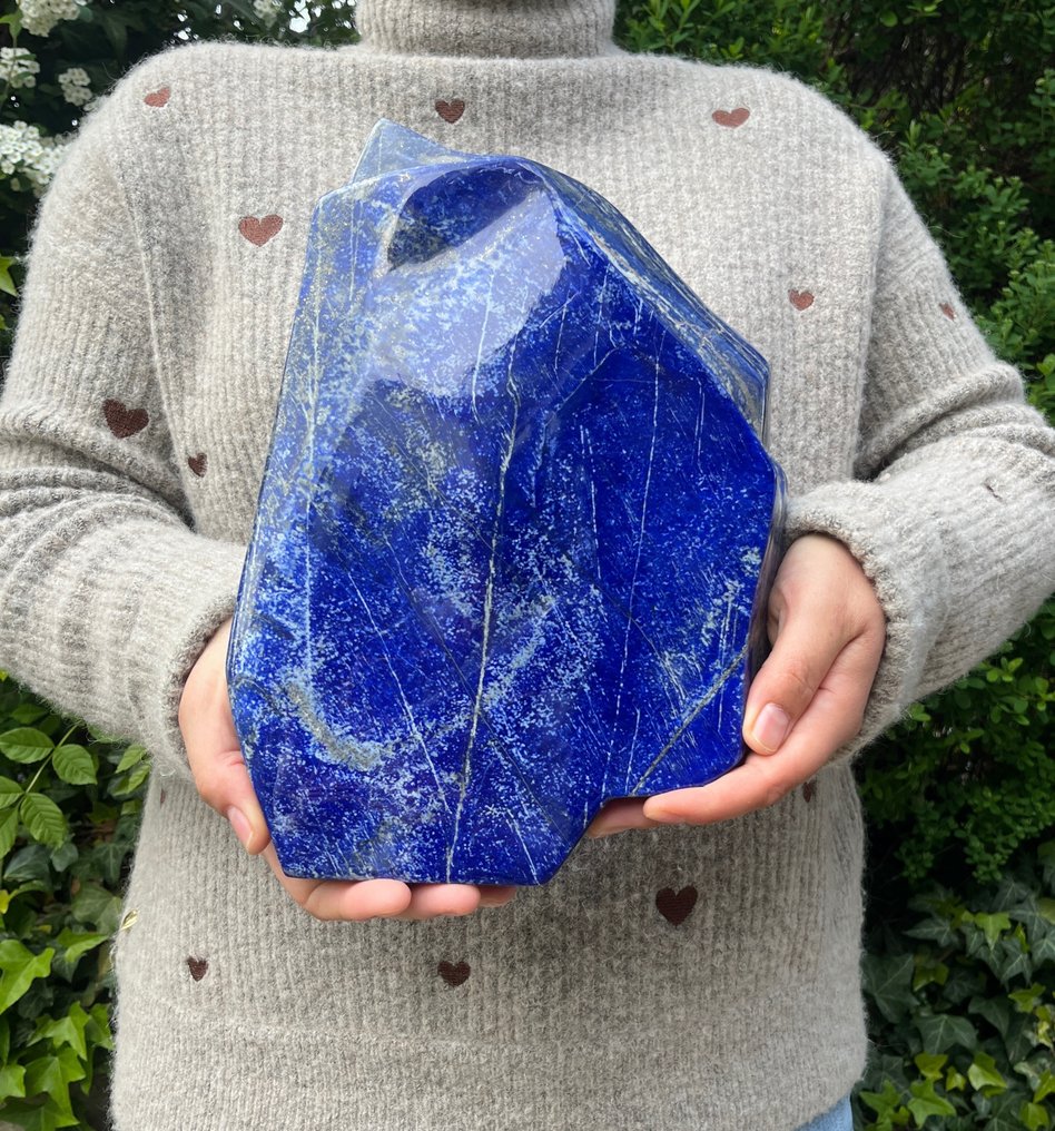 XXL Lapis Lazuli csodálatos formában Szabadforma - Magasság: 29 cm - Szélesség: 21 cm- 6.4 kg - (1) #1.2