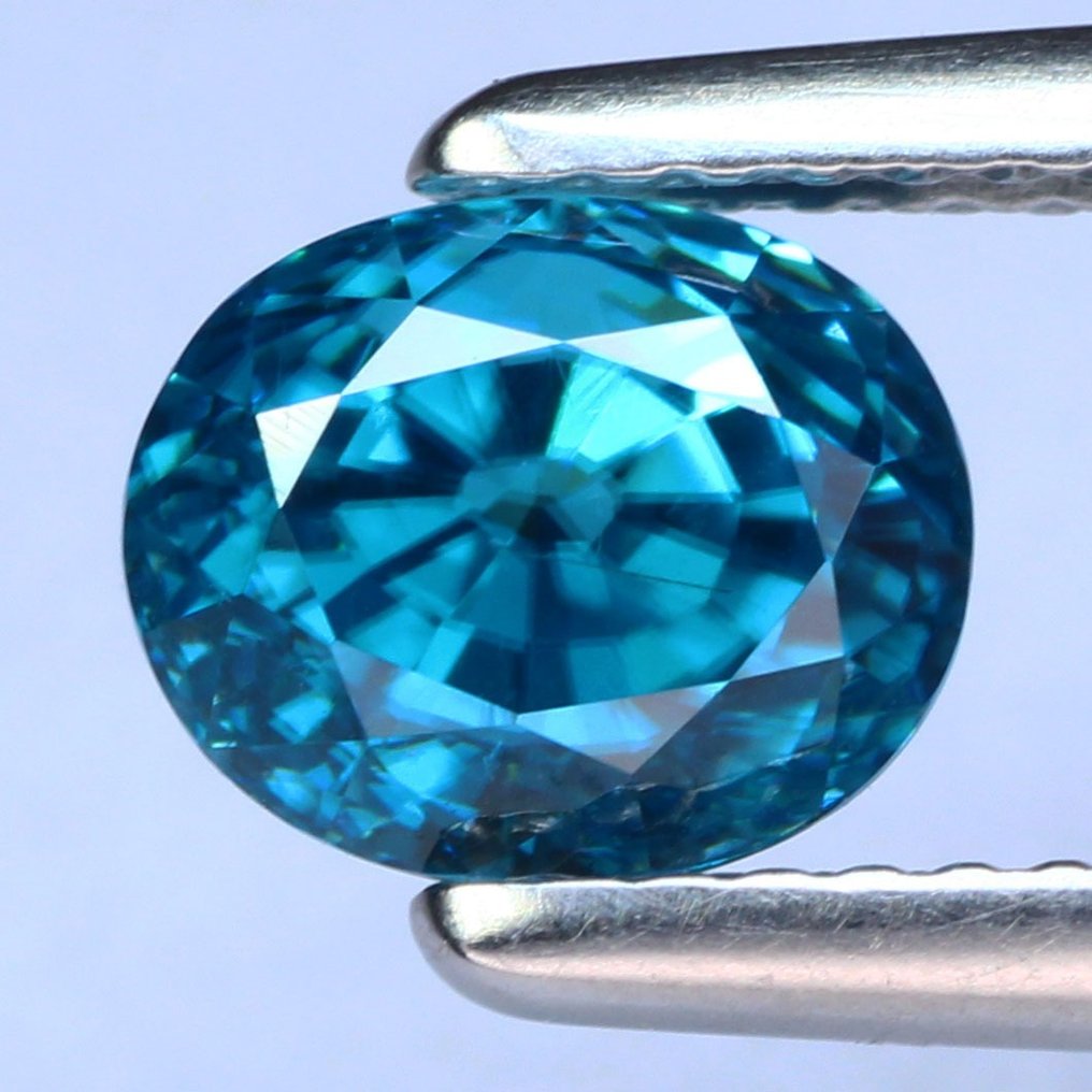 蓝色 锆石  - 3.11 ct - 国际宝石研究院（IGI） #1.1