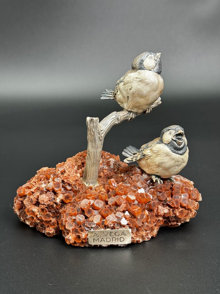 Figur - Figura de los pájaros plata 915 - Silber #1.2