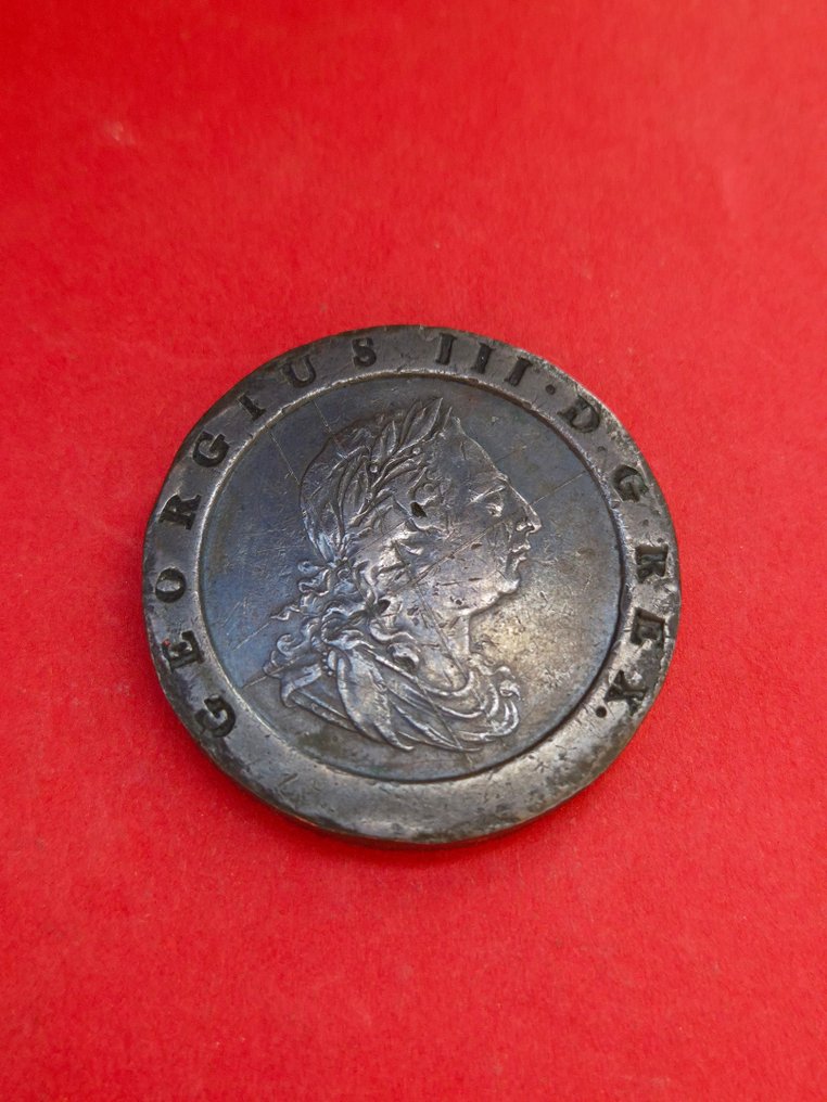 Grã-Bretanha. Jorge III (1760-1820). "Cartwheel" Two Pence 1797 #1.1