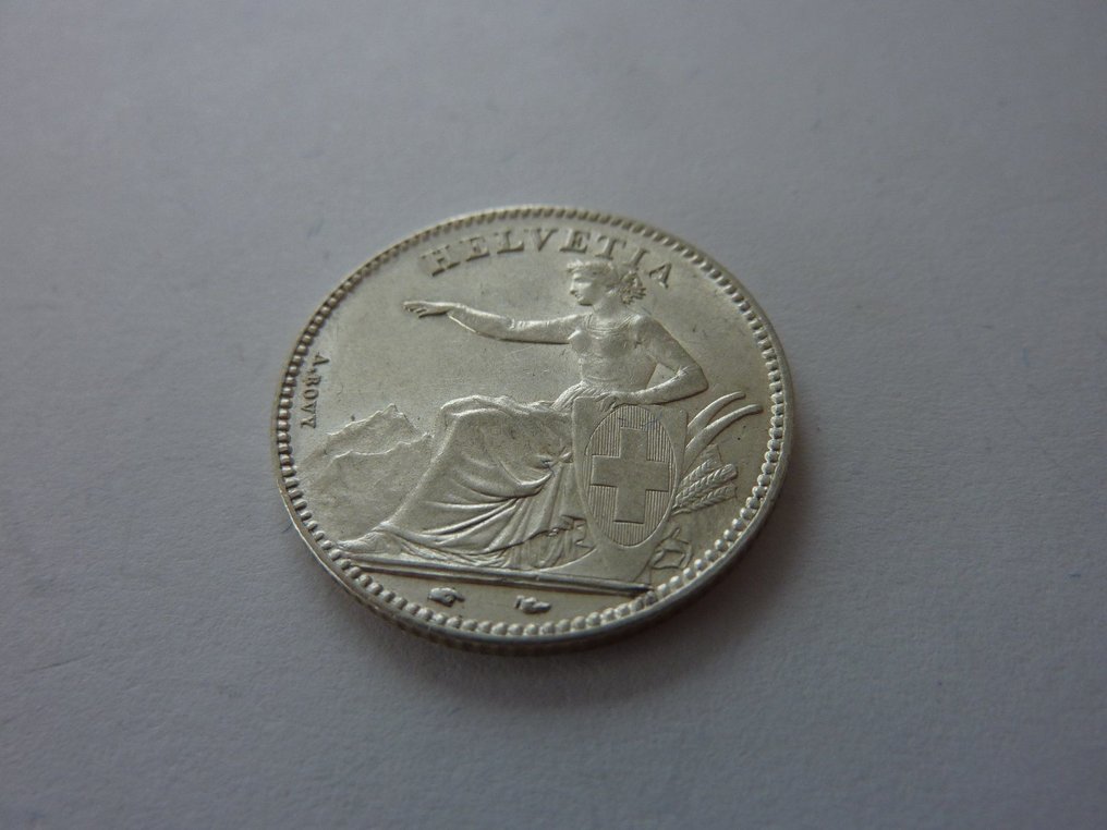 Sveitsi. 1 Franken 1850-A. Condition #1.1