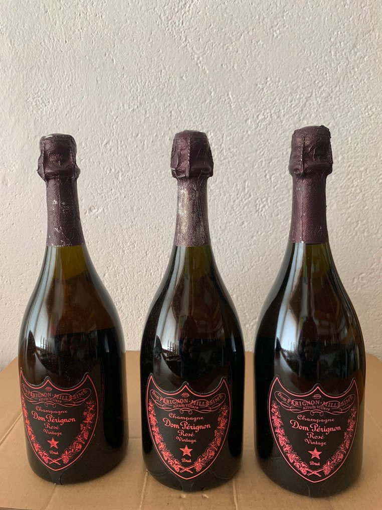 Dom Pérignon, Luminous 2004, 2005 & 2006 - Champagne Rosé - 3 Flaskor (0,75L) #1.1
