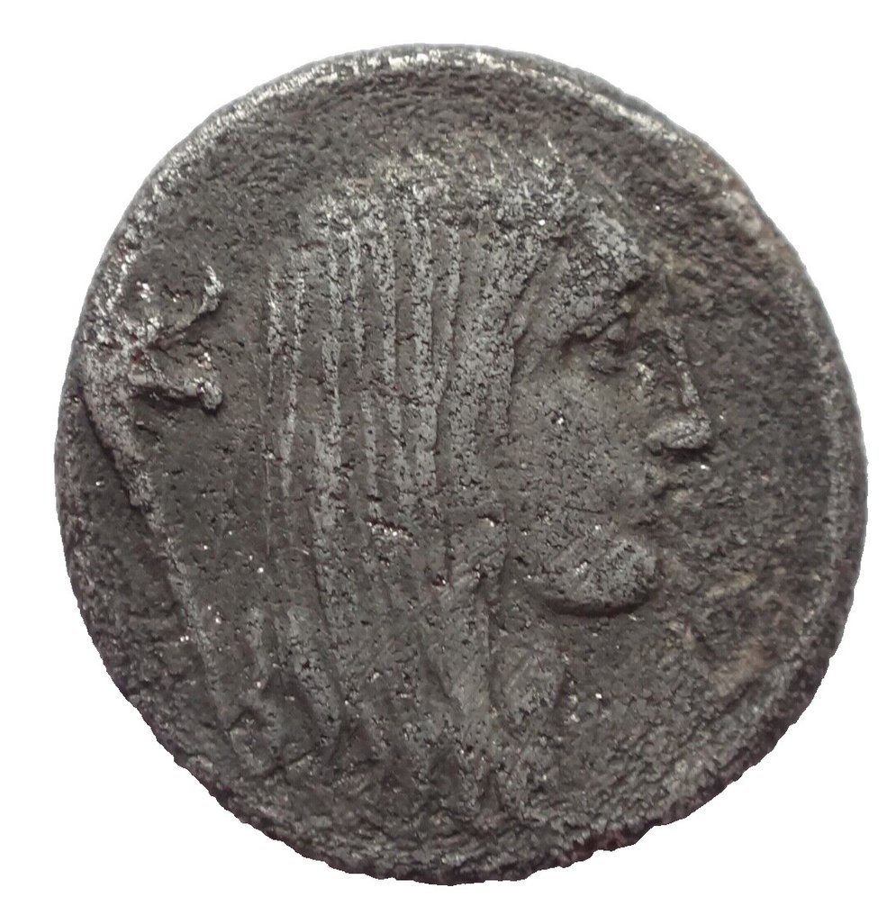 羅馬共和國. L.Hostilius Saserna, 48 BC. Denarius Rome mint. #1.1