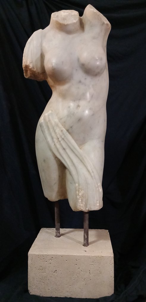 Popiersie, Nudo femminile stile neoclassico - 107 cm - Marmur #2.1